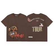 TRAVIS SCOTT UTOPIA 25ss UTOPIA Album Graffiti Monster Print Short Sleeve T-Shirt