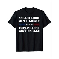 Mens Union Labor Graphic Tee - Skilled Labor Aint Labor Aint Skilled Bold Statement Shirt - He