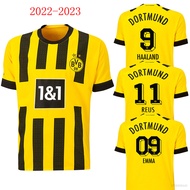 XY 2022-2023 Borussia Dortmund เสื ้ อฟุตบอลบ ้ านเสื ้ อยืด Emma Haaland Reus เสื ้ อฟุตบอล Unisex 