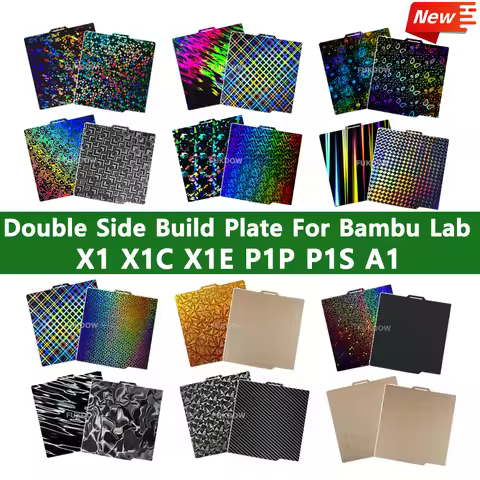 Bambulab Build Plate PEI PEI Spring Steel Sheet A1 X1 X1C P1P P1S 257x257 Build Plate 3d Printer Bam