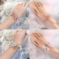 Girl's dress wrist wrist corsage Korean Style Super Fairy Aesthetic Bride wrist Flower Wedding Bride