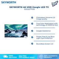 SKYWORTH 55" 4K UHD Google LED TV 55SUE7700 | Chameleon Extreme 2.0 | HDR10 & HLG | Eye Protection