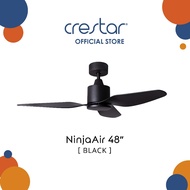 Crestar Ninja air (3Blades) 48inch No Light (Black / White / Wood) Ceiling fans