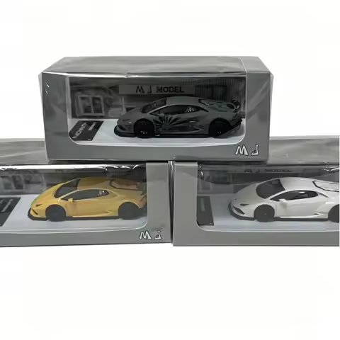 MJ Model 1:64 Lamborghini Huracan STO Resin Model Car Collection (3 Variants: Rising Sun Matte Grey/