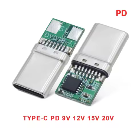 PD/QC Decoy Board Fast Charge 9V 12V 15V 20V PD Decoy Module Pd 2 3.0 DC Trigger Cable USB Type-c Ma