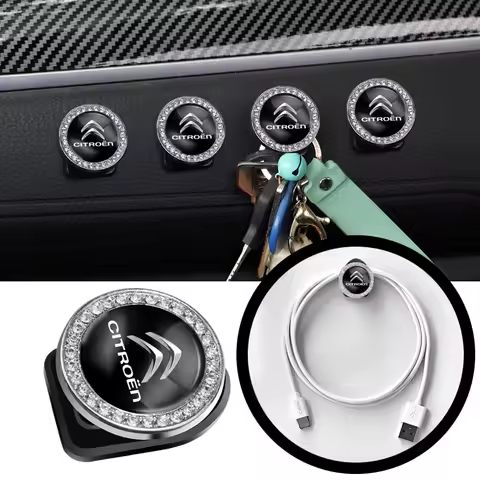 Magnetic Car Emblem Phone Holder 360 Rotation Bracket For Citroen C1 DS3 C2 C3 Vts C4 Saxo C4L C5 C6