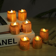 Flameless Votive Candles / Glitter LED Candle Lights / Battery Operated Candle