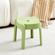 [SG Seller]Household Thickened Plastic Stool/Stackable/Round Stool/High Stool/Nordic Minimalist Chai