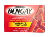 BENGAY 外用止痛膏 - 2支裝 共 8oz/226g #35195 最佳使用日期:2027年8月28日(平行進口)