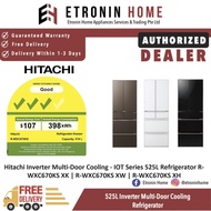 Hitachi Inverter Multi-Door Cooling - IOT Series 525L Refrigerator R-WXC670KS XK | R-WXC670KS XW | R-WXC670KS XH