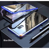 Two Side Glass Samsung Galaxy S8 S9 S10 Plus Note 10 Plus 9 8 Phone Case Front+Back Glass Magnetic Flip