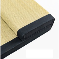 Collapse Mat Rush Tatami Futon Mattress Foldable Coco Filled Tatami Mat Twin Japanese Floor Mattress Rush Grass Floor Bed
