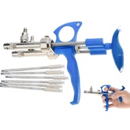 0.1-0.5ml 124 Type Double Needle Syringe Dose Fixed Two Barrels Poultry Chicken Goose Duck Continuou