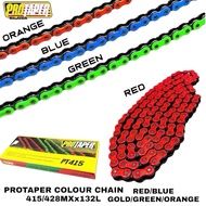 CHAIN RANTAI 415 428 PROTAPER COLOUR RANTAI {415/428} X132L MX COLOUR RANTAI