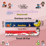 Custom Name Ruler Cute Acrylic Ruler/ Cute Character Ruler/ Children's Ruler/