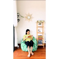 Foam bean bag chair cover