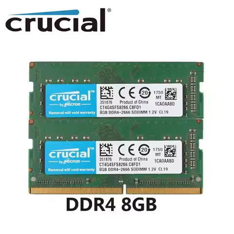Memoria Ram ddr4 Crucial ram DDR4 16GB (2X8GB) 2133MHz 2400MHz 2666MHz SODIMM Memory PC-17000 19200 