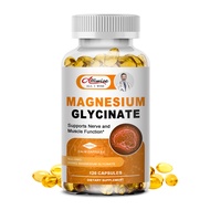 แมกนีเซียม Glycinate แคปซูลสนับสนุนหัวใจและกระดูกสุขภาพกล้ามเนื้อหญิงและชายอาหารเสริมแมกนีเซียม Soft