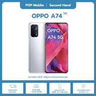 OPPO A74 5G โทรศัพท์มือถือ smart phone(มือสองสภาพใหม่97% รับประกัน 1ปี ฟรีอุปกรณ์ตกแต่งครบชุด) White