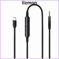 LIZMO 2.5mm to Type C Cable, Lossless Noiseless 4.9ft / 1.5m 2.5mm to USB C Sound Cord, With Mic Bra