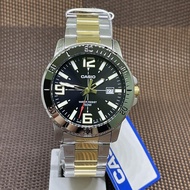 Casio MTP-VD01SG-1B Analog Quartz Two-tone Stainless Steel Men's Dress Watch