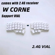 V4 CORNE Kit 2.4G Wireless Hot Swap port VIAL 46 Keys Split Keyboard Customize ErgonomicsPC Gamer A