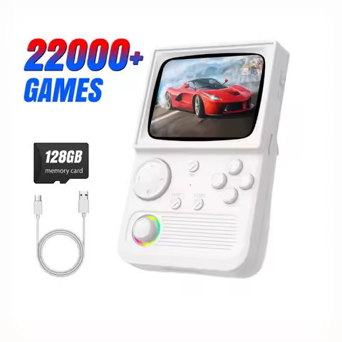 R36T Retro TV Handheld Game Console EmuEMEC System 18000+Game 3.5'' IPS Screen Wi-Fi Multiplayer Por