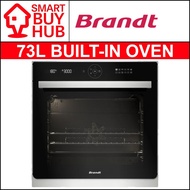 BRANDT BXP6577X 73L BUILT-IN PYROLYTIC OVEN