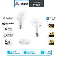 Amgras VRMeta Pro TWS Earbud 2.4ghz Dongle Wireless Earbud Gaming Bluetooth eraphone ANC Noise Reduc