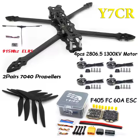 MARK4 7inch 295mm Frame Kit 2806.5 1300KV Brushless Motor F405 FC 60A ESC 7040 Propeller 2.5W VTX Ca