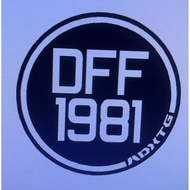 Sticker Plate Depan Bulat ADXTG D01