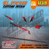 Striping aerox new old 155 transparent sticker nvx racing motif tiland yamaha nvx vietnam 3