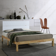 KARO Queen Bed Frame Single Bed Frame Katil Kayu Queen Katil Single Queen Bed Single Bed (BE WOOD)