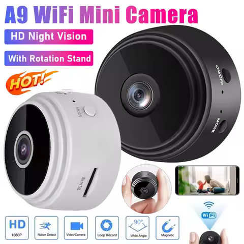 A9 HD Mini Spy Camera Wifi USB Magnetic Hidden Micro Cam Night Vision Home Surveillance Cameras Secu