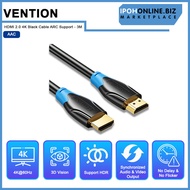 VENTION HDMI 2.0 4k Black Cable ARC support - 3M
