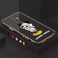 Mickey Phone Case for Oppo Reno Reno2 RenoZ Reno3 Reno3po Reno2F Phone Case Soft cartoon Chrome Plated Luxury Camera Case Rubber For Girls