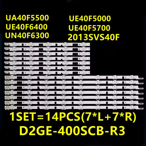 LED Strip For 2013SVS40F D2GE-400SCA-R3 D2GE-400SCB-R3UE40F5000 UE40F5700 UA40F5500 UE40F6400 ue40h6