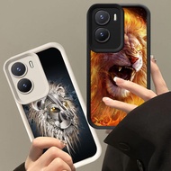 XI107 Lion Casing for VIVO Y33e IQOO Z9X 13 Z9 Y75 Y83 Y01 Z10 Y73 V17 5G Black White