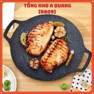 Cast iron pan SIZE 34, stone baking pan non-stick pan size 34 cm Korean non-stick stone pan chao da 