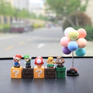 Mario Brothers Cute Car Ornaments Shaking Head Doll Car Interior Accessories Creative Influencer Fem