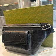 *SHIHNS名牌精品* Gucci GG 印花壓紋 胸包/腰包