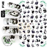 3D Nail Sticker Panda Pattern F146