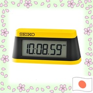 Seiko Clock Alarm Clock /Table Clock Digital Sports Timer Design Yellow/Partial Black 58 x 130 x 47mm SQ818Y【Directly shipped from Japan】