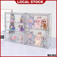 Acrylic Labubu Display Box Popmart Display Case Transparent Doll Storage Box for Figurine Molly Toy