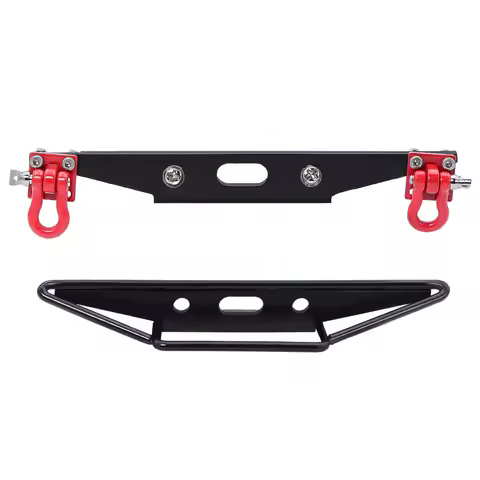 Metal Rear Bumper With Tow Hook For MN D90 D91 D99S MN90 MN99S 1/12 1/12 Remote Control Car Upgrade 