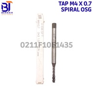 MESIN OSG Tap Manual Tap Machine M4 x 0.7 OH3 Spiral Tap bolt 7 Not Yamawa
