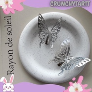 NEXT TREND HPM-29 hairpin hair pin clip y2k silver butterfly hair clip COS