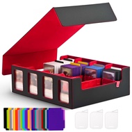 Card exchange storage box with commander display 2400+deck box suitable for MTG with detachable cove