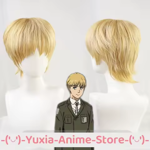 Attack On Titan: The Final Season Armin Arlert Cosplay Wig Anime Game Roleplay Party Costume Prop Sy
