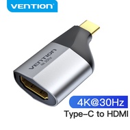 【ส่งจากไทย】Vention Type C to HDMI Adapter USB C to 4K HDMI 1.4 Adapter for Samsung Galaxy S10/S9 Huawei Mate 20 P20 Pro USB C HDMI สายแปลง hdmi